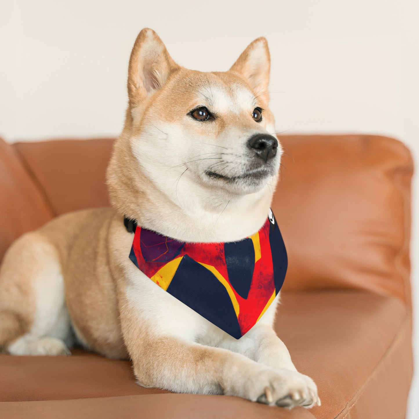 "Un mosaico de emociones" - El collar de bandana para mascotas alienígenas