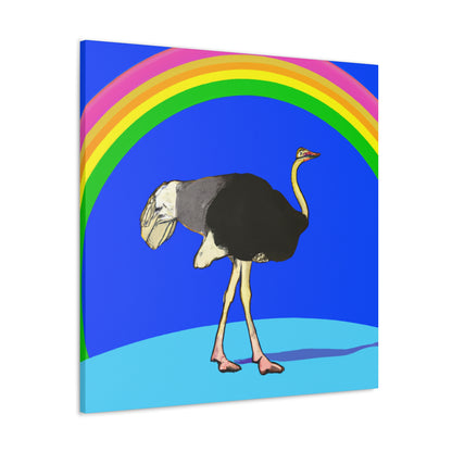 "Bridging the Divide: The Ostrich's Rainbow" - The Alien Canva