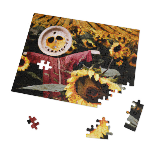 "Lone Sentry of the Sunflower Field" - The Alien Jigsaw Puzzle