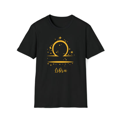 Libra Zodiac Sign  - The Alien Unisex Softstyle T-Shirt