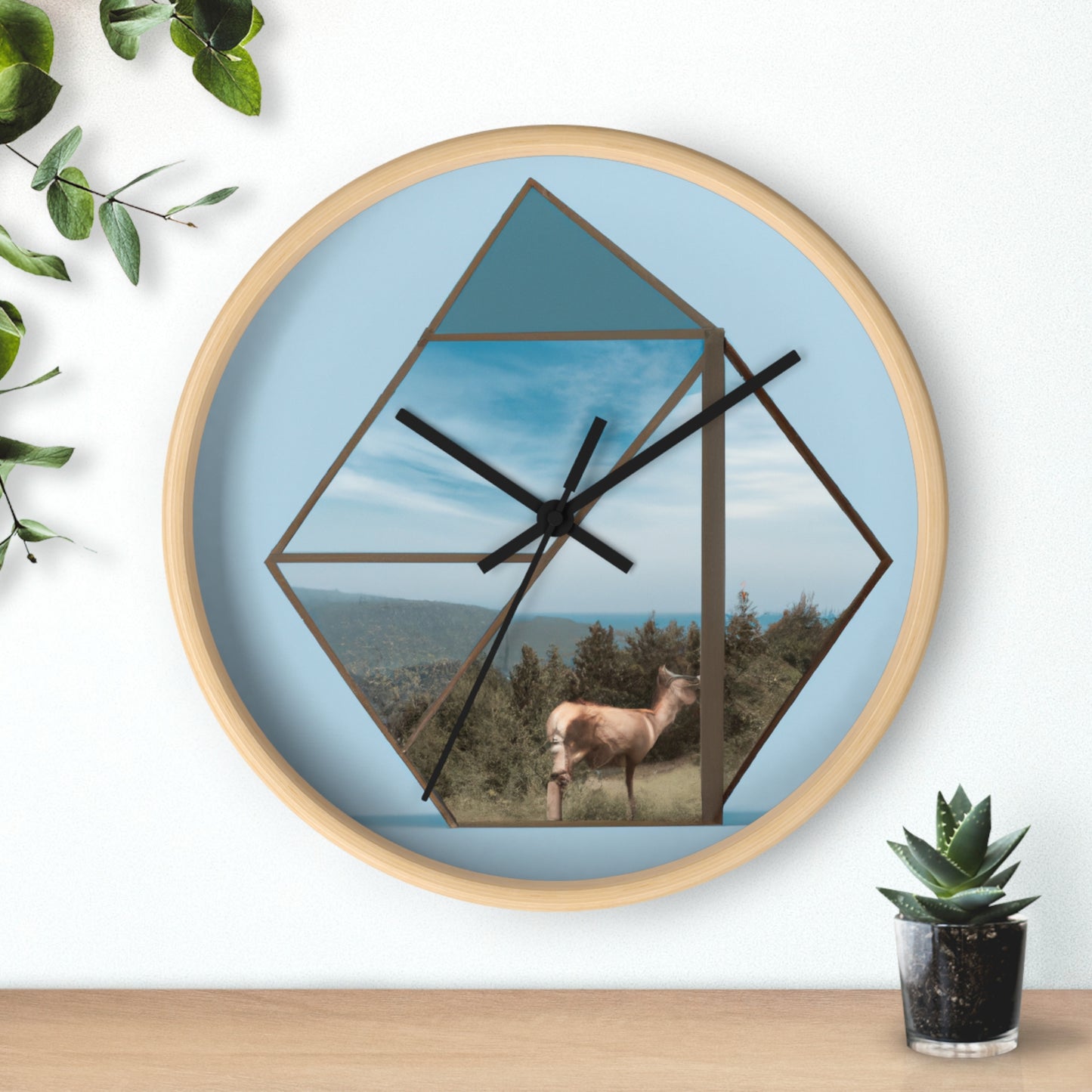 "Dreamscapes: An Everyday Art Collage" - The Alien Wall Clock