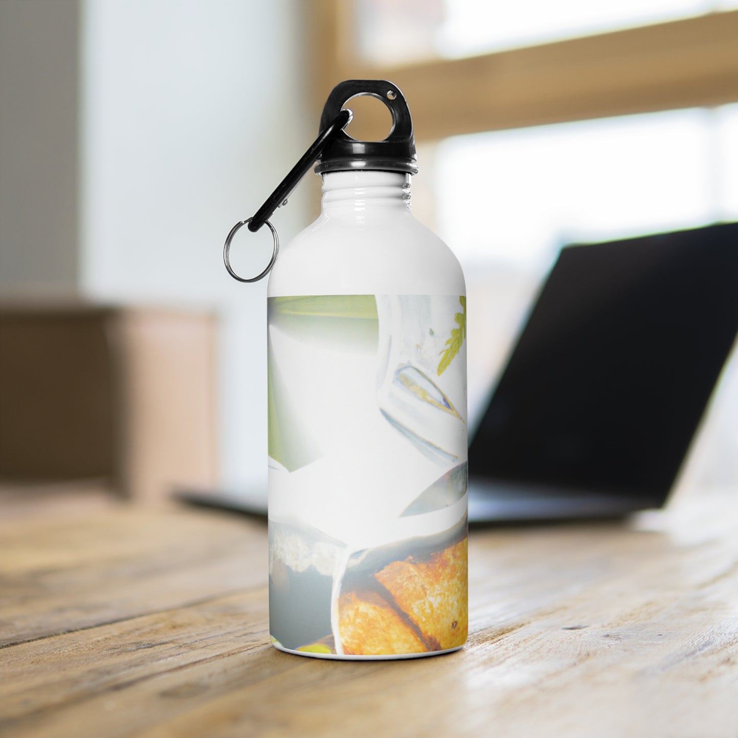 "Earth's Splendor: A Colorful Collage of Natural Wonders" - The Alien Stainless Steel Water Bottle