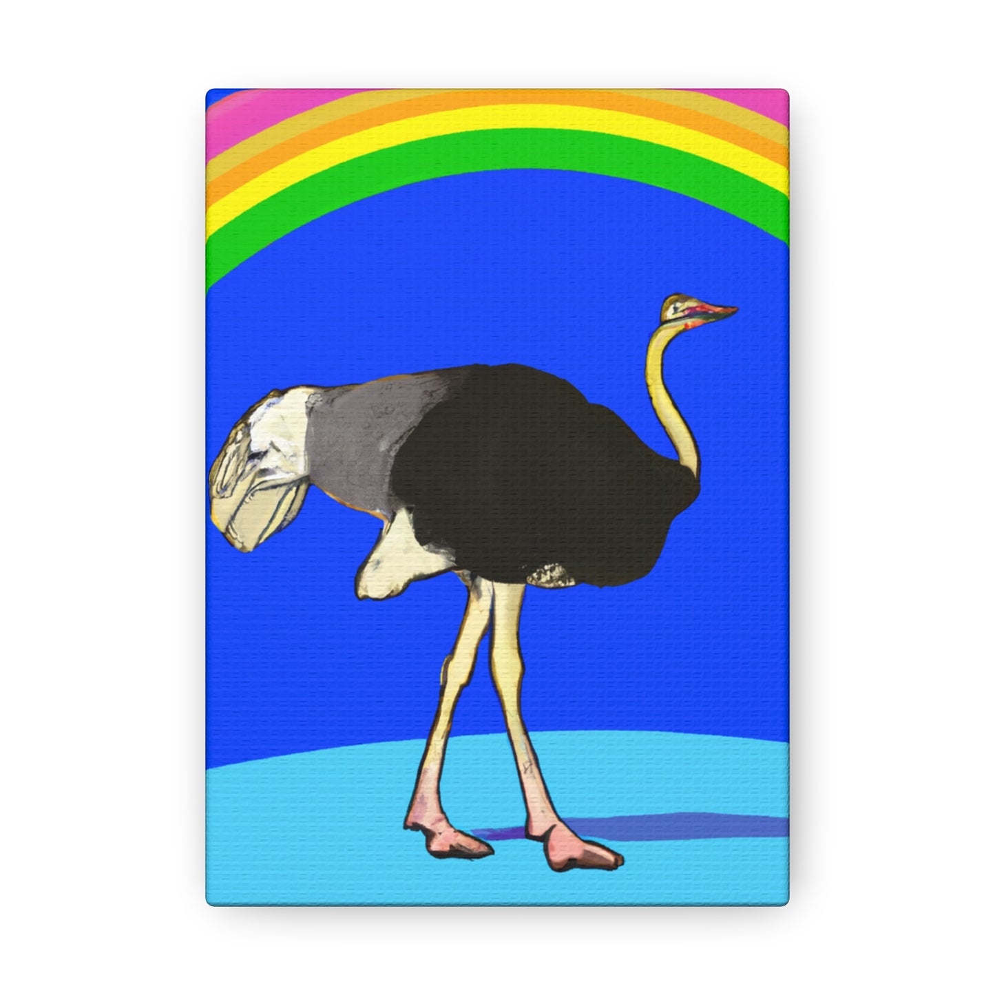 "Bridging the Divide: The Ostrich's Rainbow" - The Alien Canva