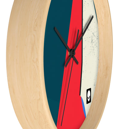 "Abstract Expressionism: Exploring Lines and Shapes" - The Alien Wall Clock