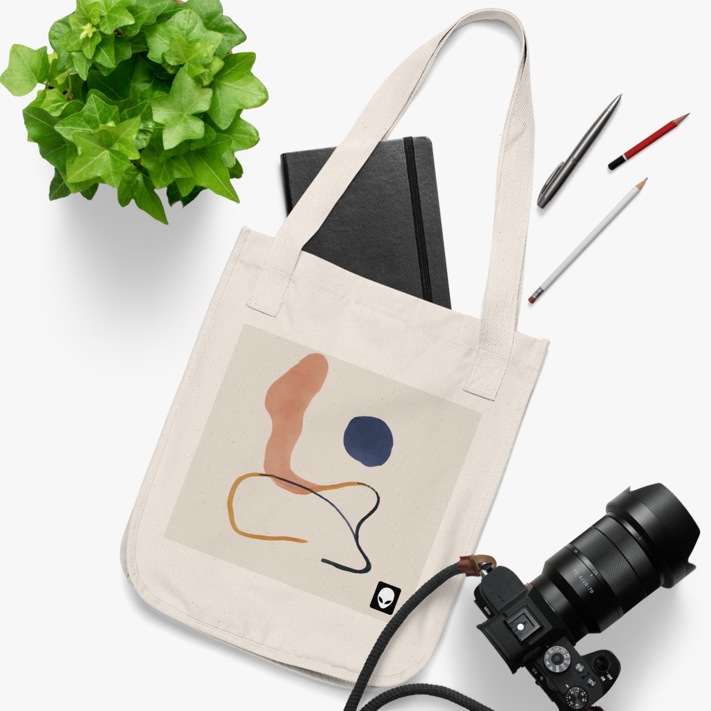 "Contraste geométrico: exploración del color a través de la geometría" - The Alien Eco-friendly Tote Bag