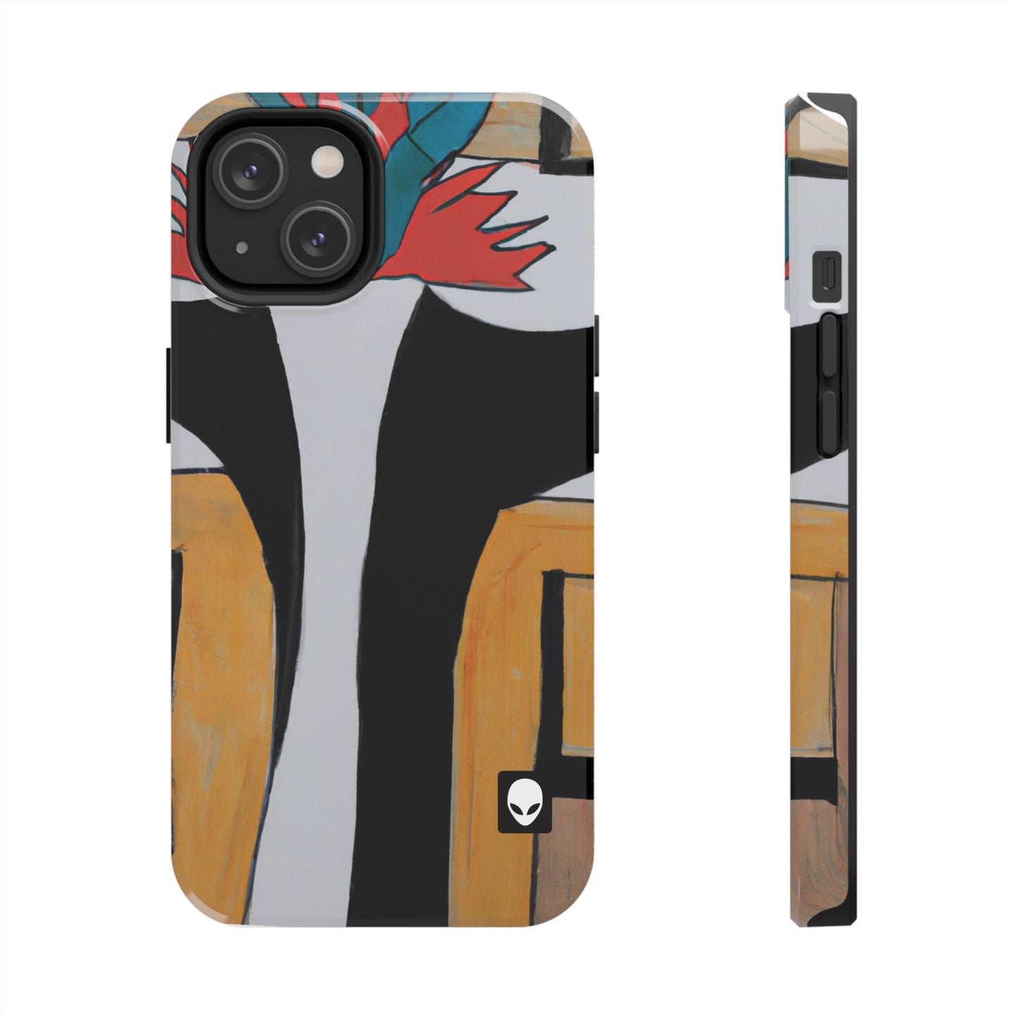 "Explorando el equilibrio y los patrones en el arte abstracto" - The Alien Tough Phone Cases