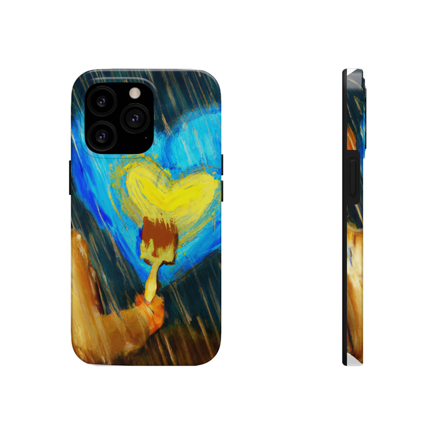 "Life-size Love in a Stormy Sky" - The Alien Tough Phone Cases