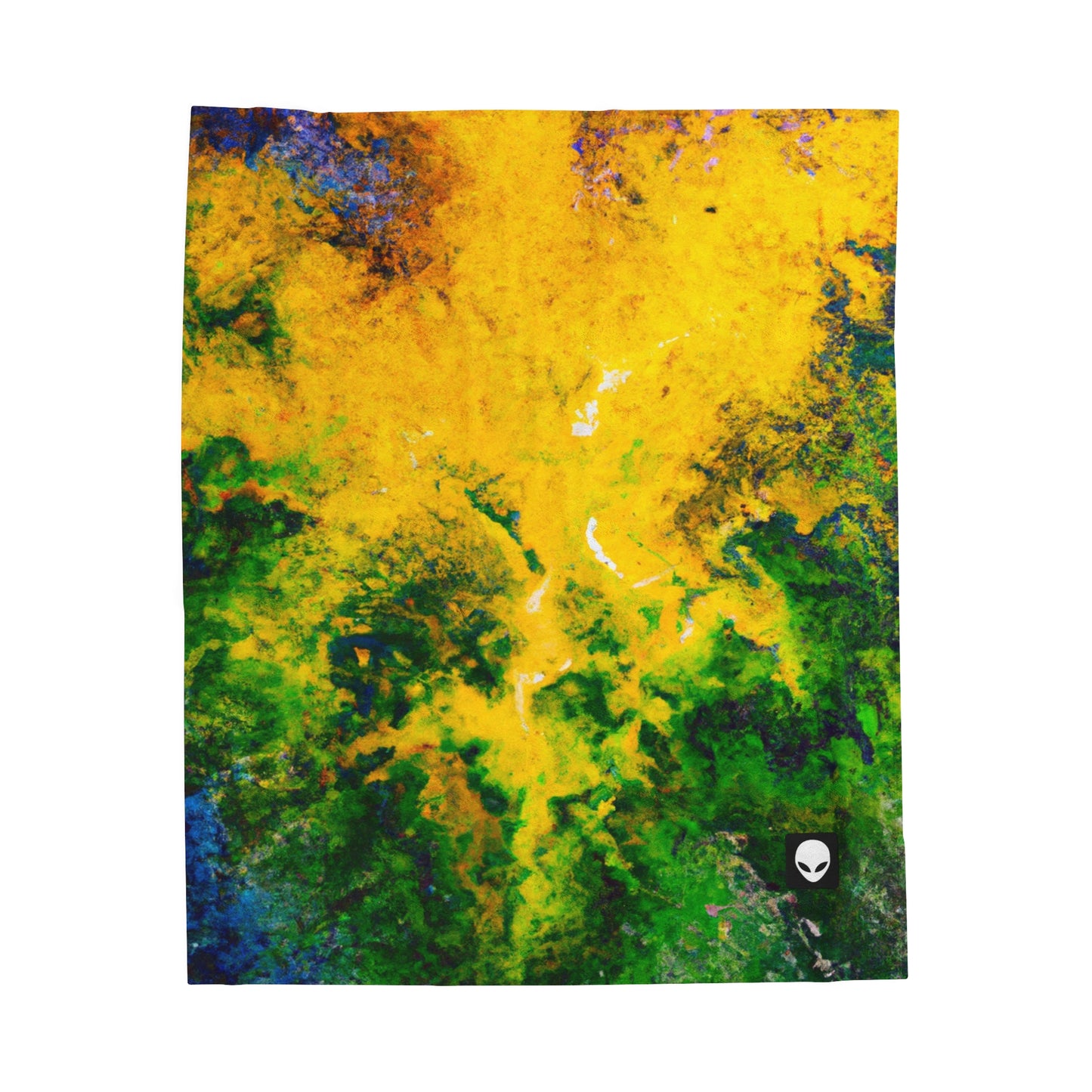 "Exploring Colorful Textures" - The Alien Velveteen Plush Blanket