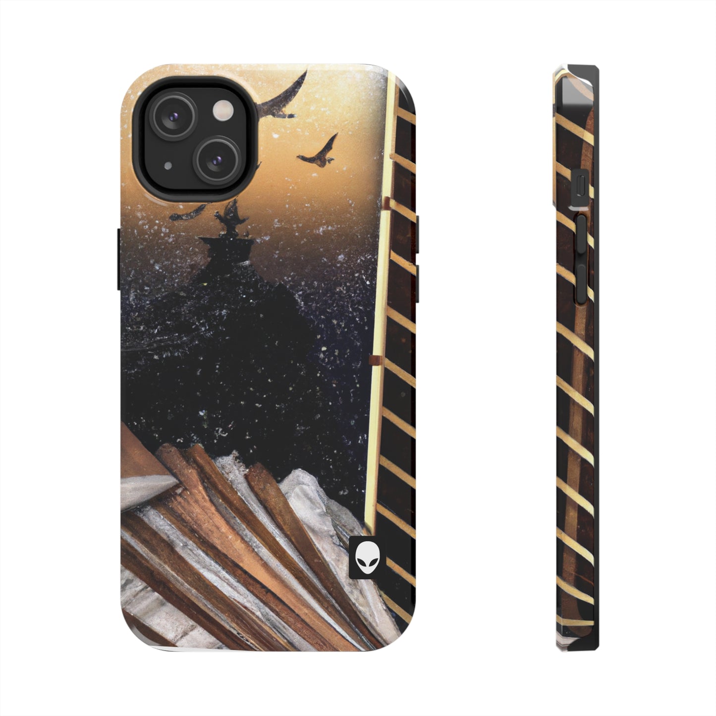 "A Tale of Storytelling Art: A Mixed Media Masterpiece" - The Alien Tough Phone Cases