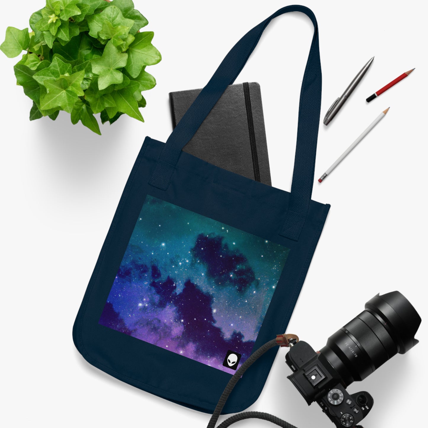 "Midnight Celestial Symphony" - The Alien Eco-friendly Tote Bag