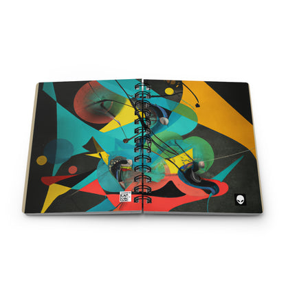 "Illusionary Perspective: A Colorful Dance of Light" - The Alien Spiral Bound Journal