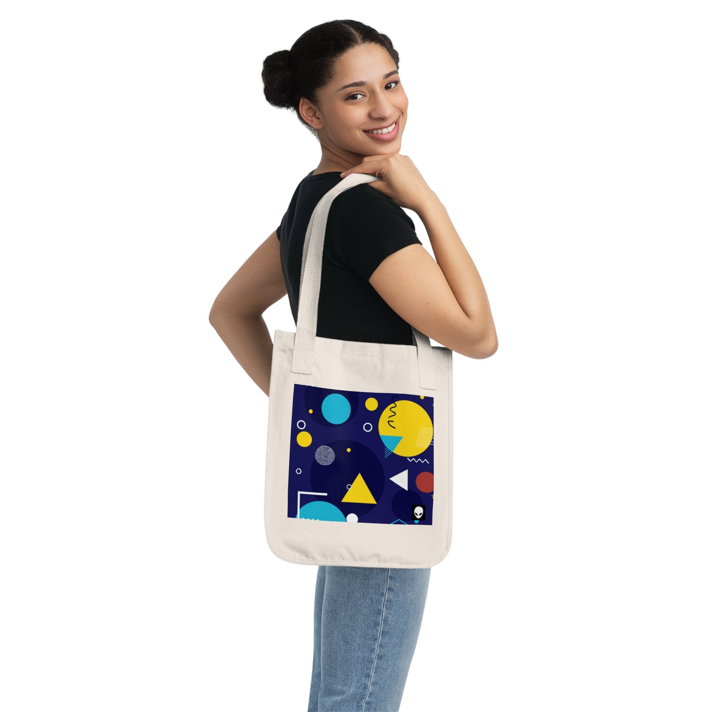 "Fusión geométrica: llevando su visión a la vida colorida" - The Alien Eco-friendly Tote Bag