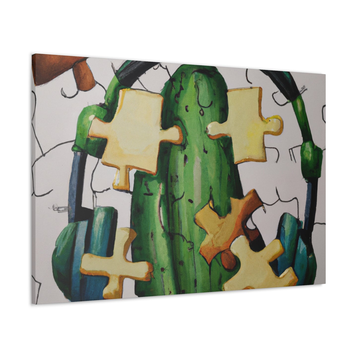 "Cactified Puzzle Time" - The Alien Canva