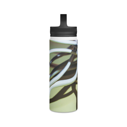 "Abstract Artistry: Constructing Emotion from Common Objects" - The Alien Stainless Steel Water Bottle, Handle Lid