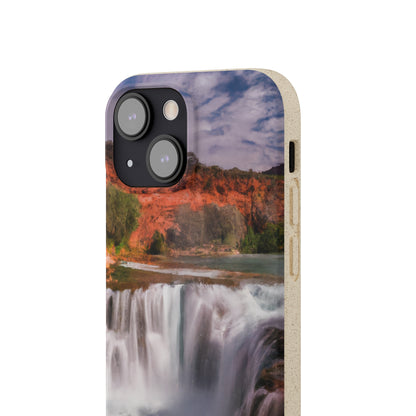 "Capturing Nature's Beauty: Crafting an Iconic Landscape in Vibrant Art" - The Alien Eco-friendly Cases