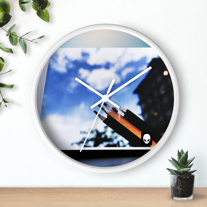 "Colors of Home: Exploring Place Through Art" - The Alien Wall Clock