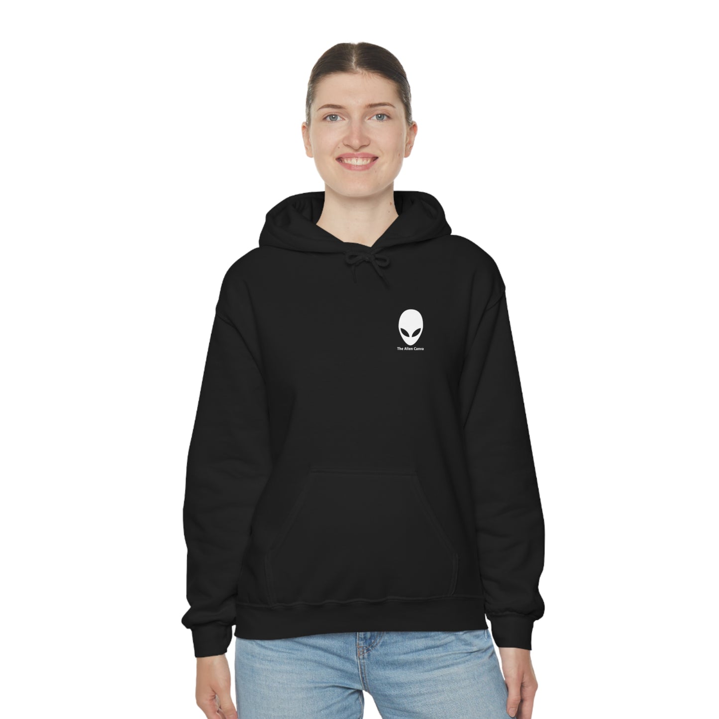 "A Breezy Skyscape: A Combination of Tradition and Modernity" - The Alien Unisex Hoodie