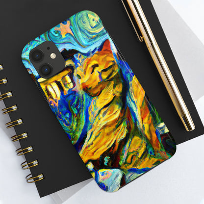 "Un gato entre las hojas de té celestiales" - The Alien Tough Phone Cases