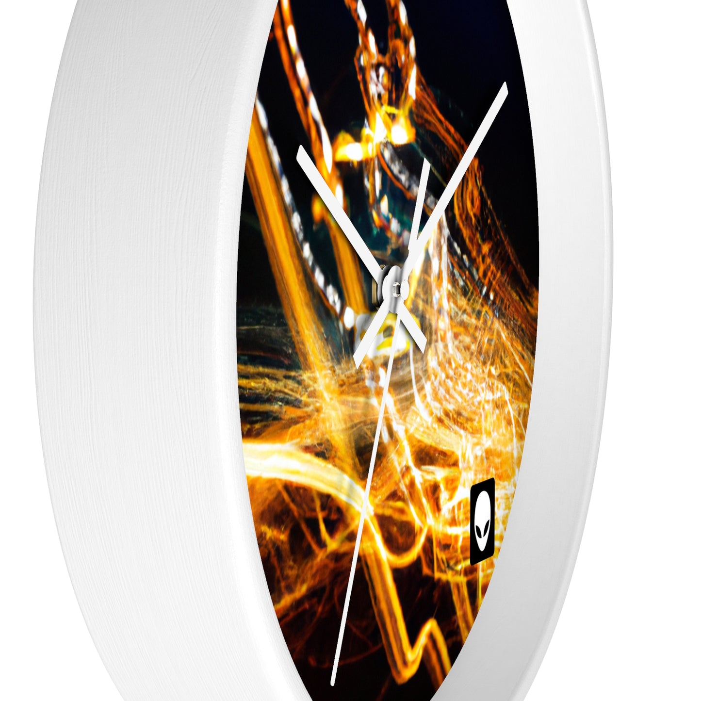 "Chaotic Disruption: An Abstract Exploration" - The Alien Wall Clock