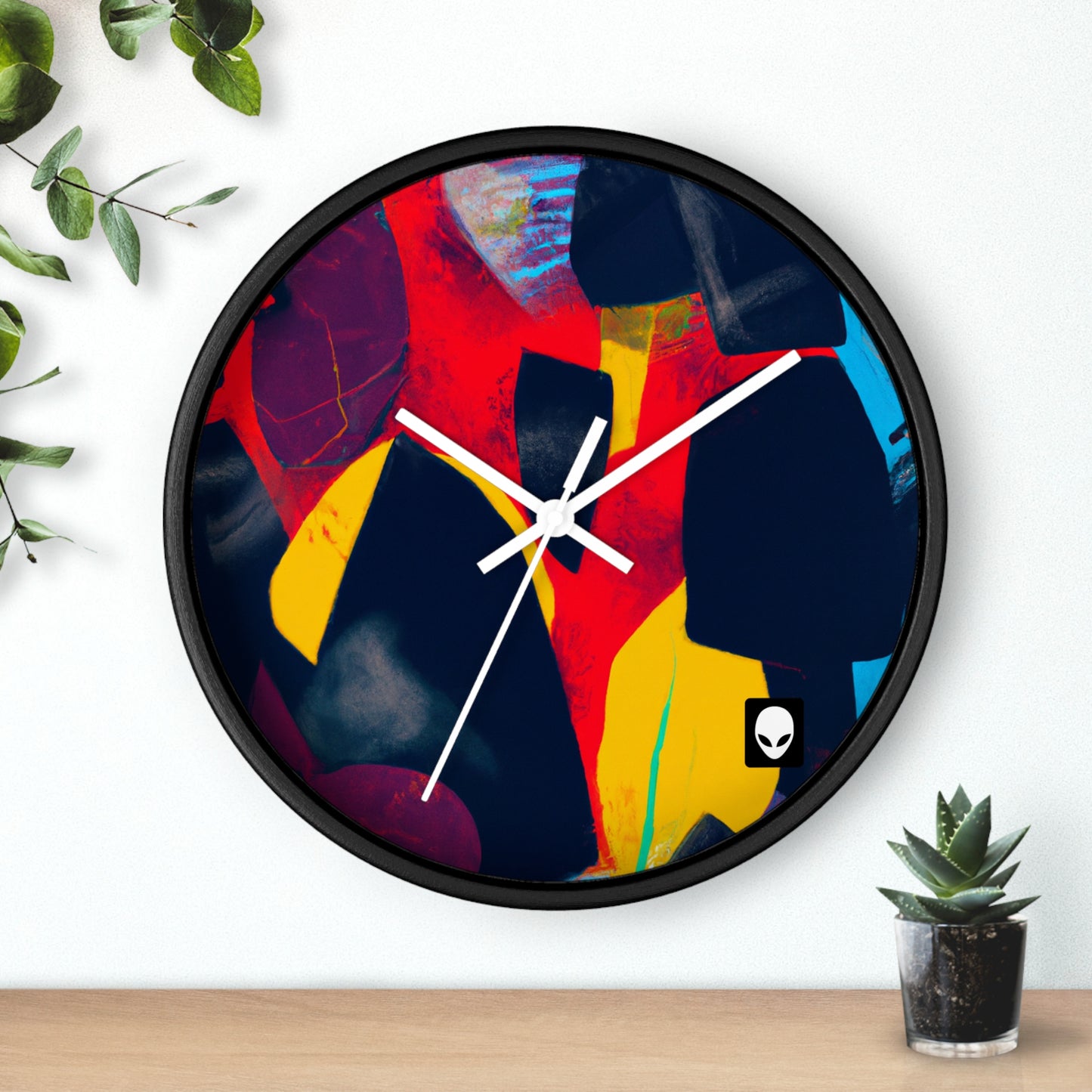 "Un mosaico de emociones" - El reloj de pared alienígena