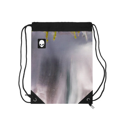 "Capturing Nature's Beauty: Crafting an Iconic Landscape in Vibrant Art"- The Alien Drawstring Bag