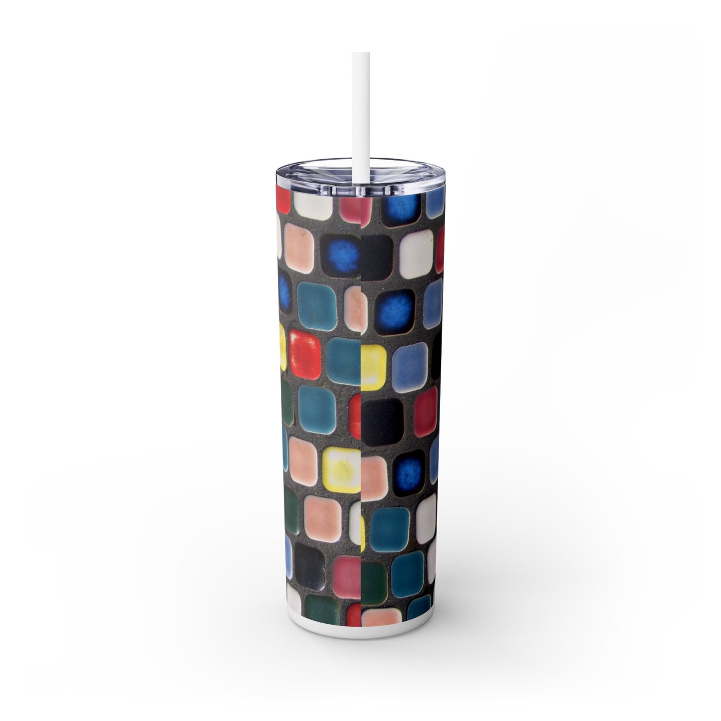 Whimsical Artistry - The Alien Maars® Skinny Tumbler with Straw 20oz