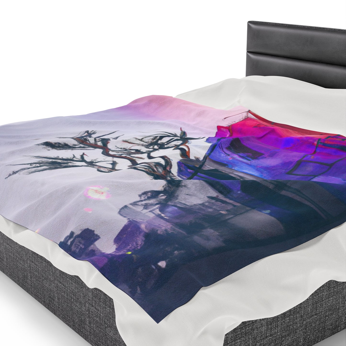 "Exploring Photographs in Color" - The Alien Velveteen Plush Blanket