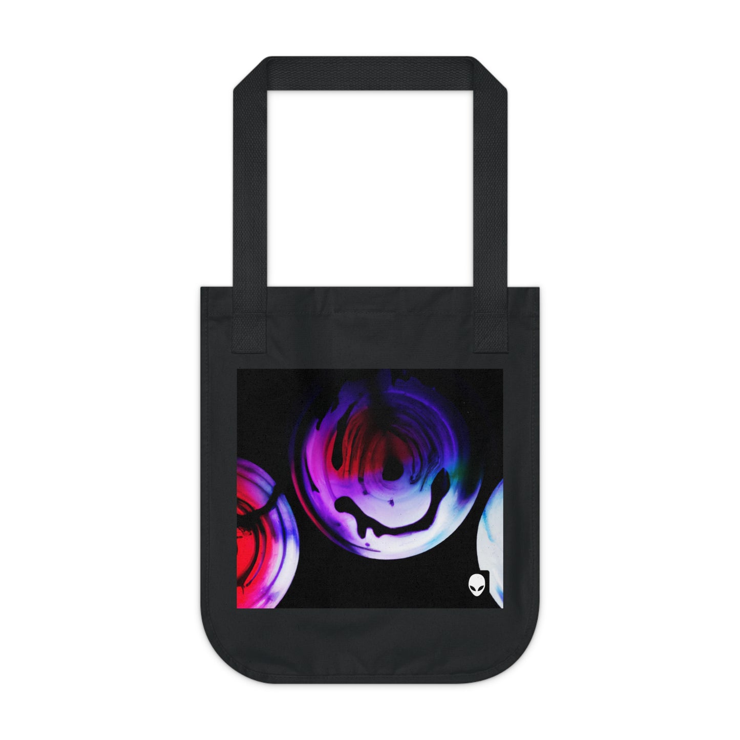 "Exploring Contrasts: A Colorful Dance of Luminance and Chromatic Aberration" - The Alien Eco-friendly Tote Bag