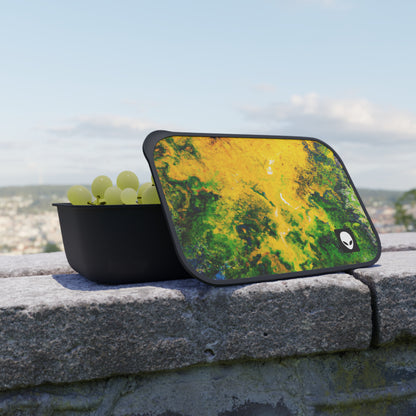 "Exploring Colorful Textures" - The Alien Eco-friendly PLA Bento Box with Band and Utensils