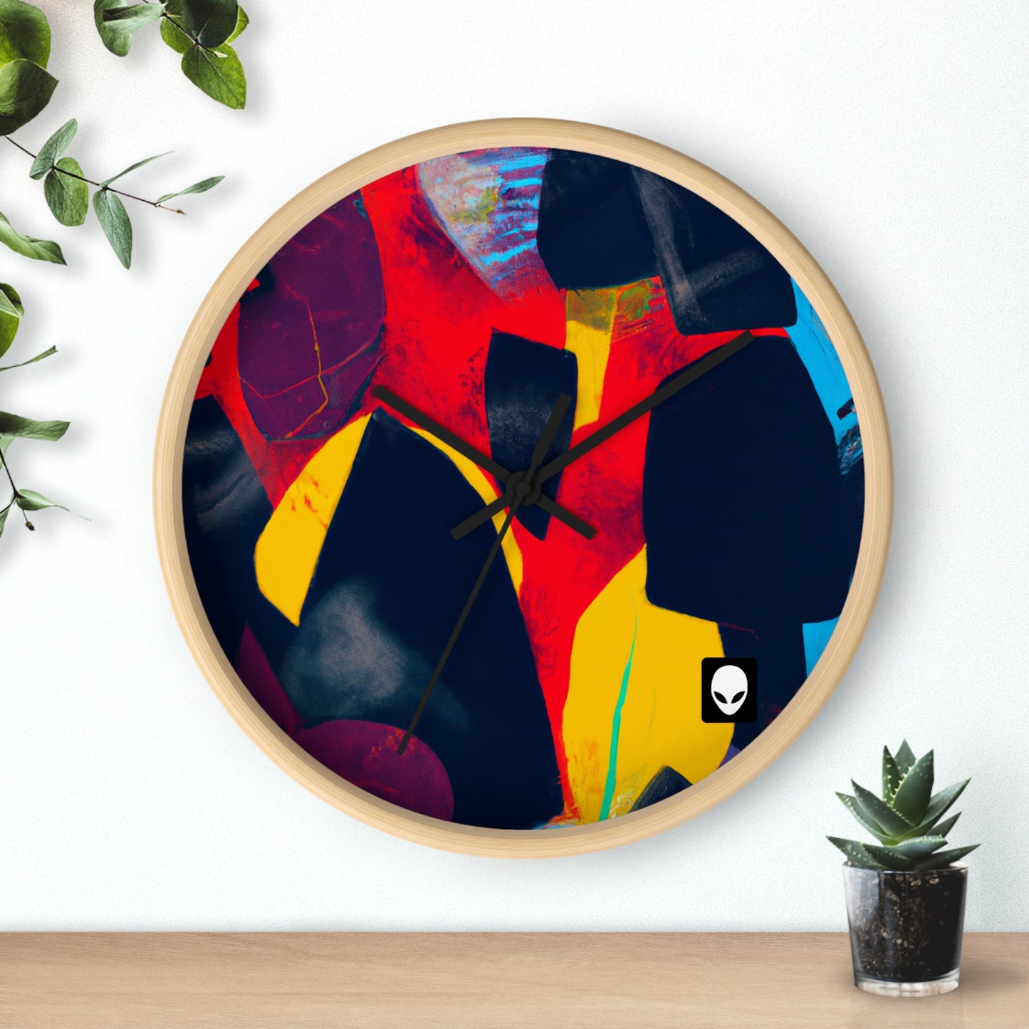 "Un mosaico de emociones" - El reloj de pared alienígena