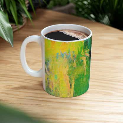 "Un día de verano perezoso: una oda abstracta" - Taza de cerámica The Alien 11 oz