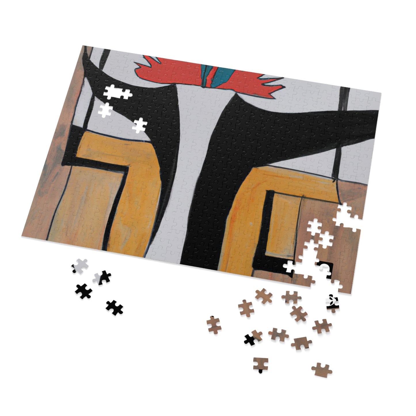 "Exploring Balance and Pattern in Abstract Art" - The Alien Jigsaw Puzzle