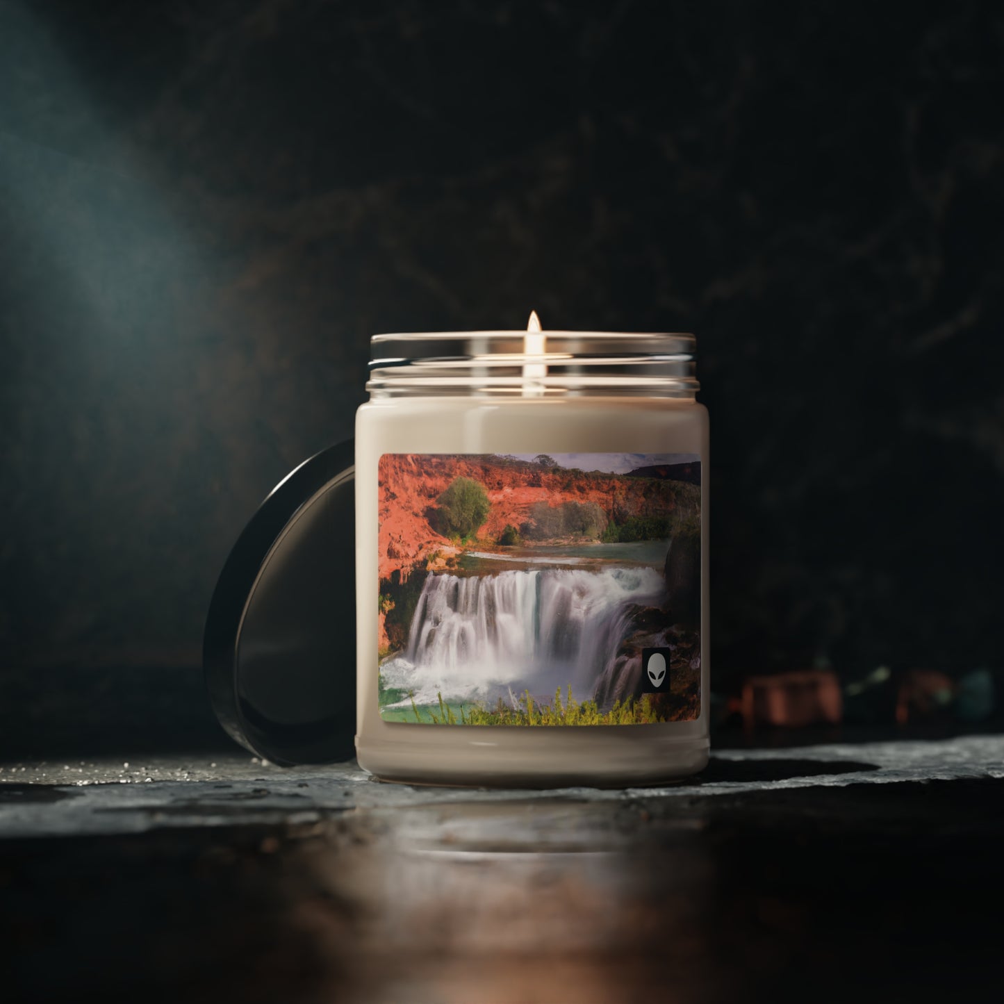 "Capturing Nature's Beauty: Crafting an Iconic Landscape in Vibrant Art" - The Alien Eco-friendly Soy Candle