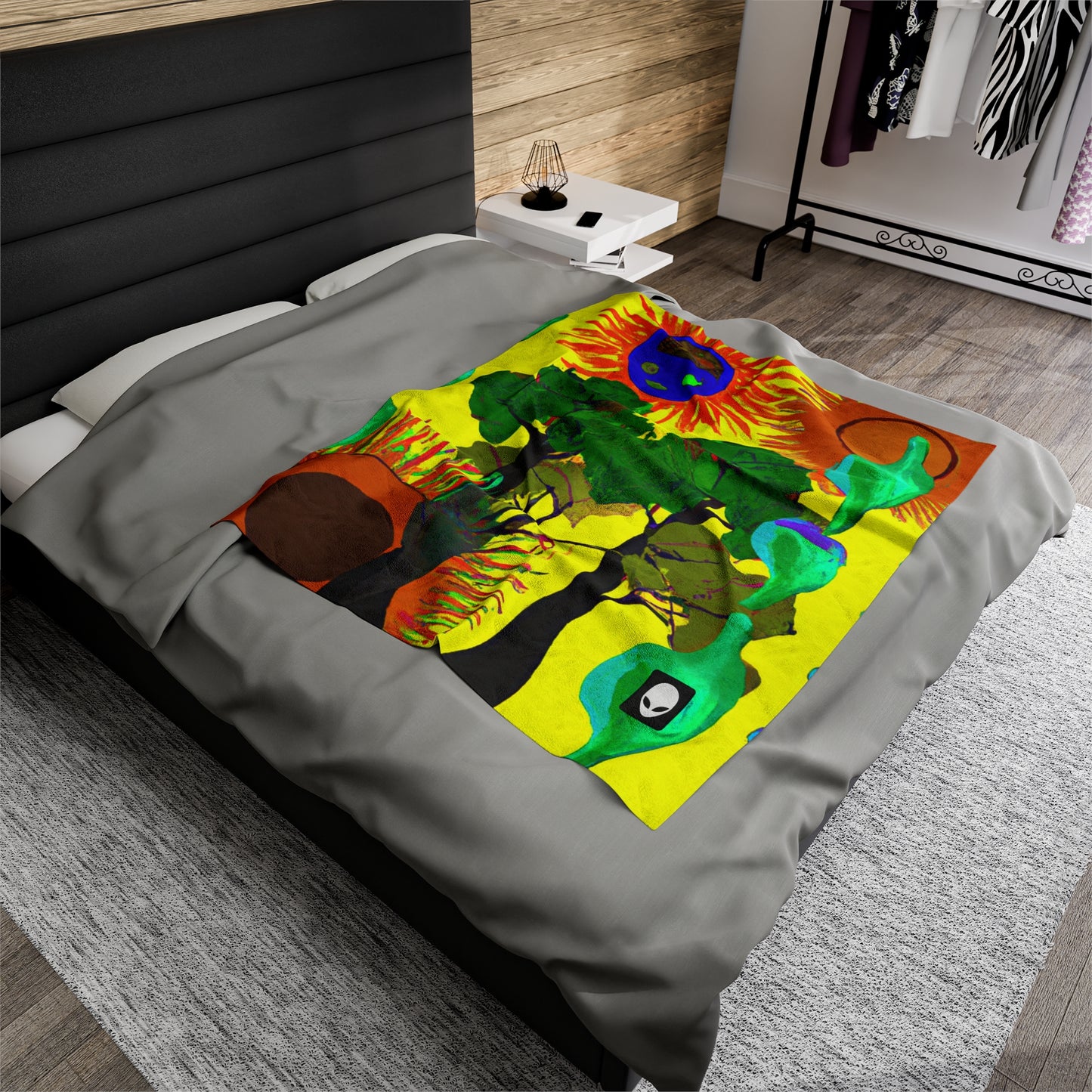 "Collision of Nature's Beauty" - The Alien Velveteen Plush Blanket