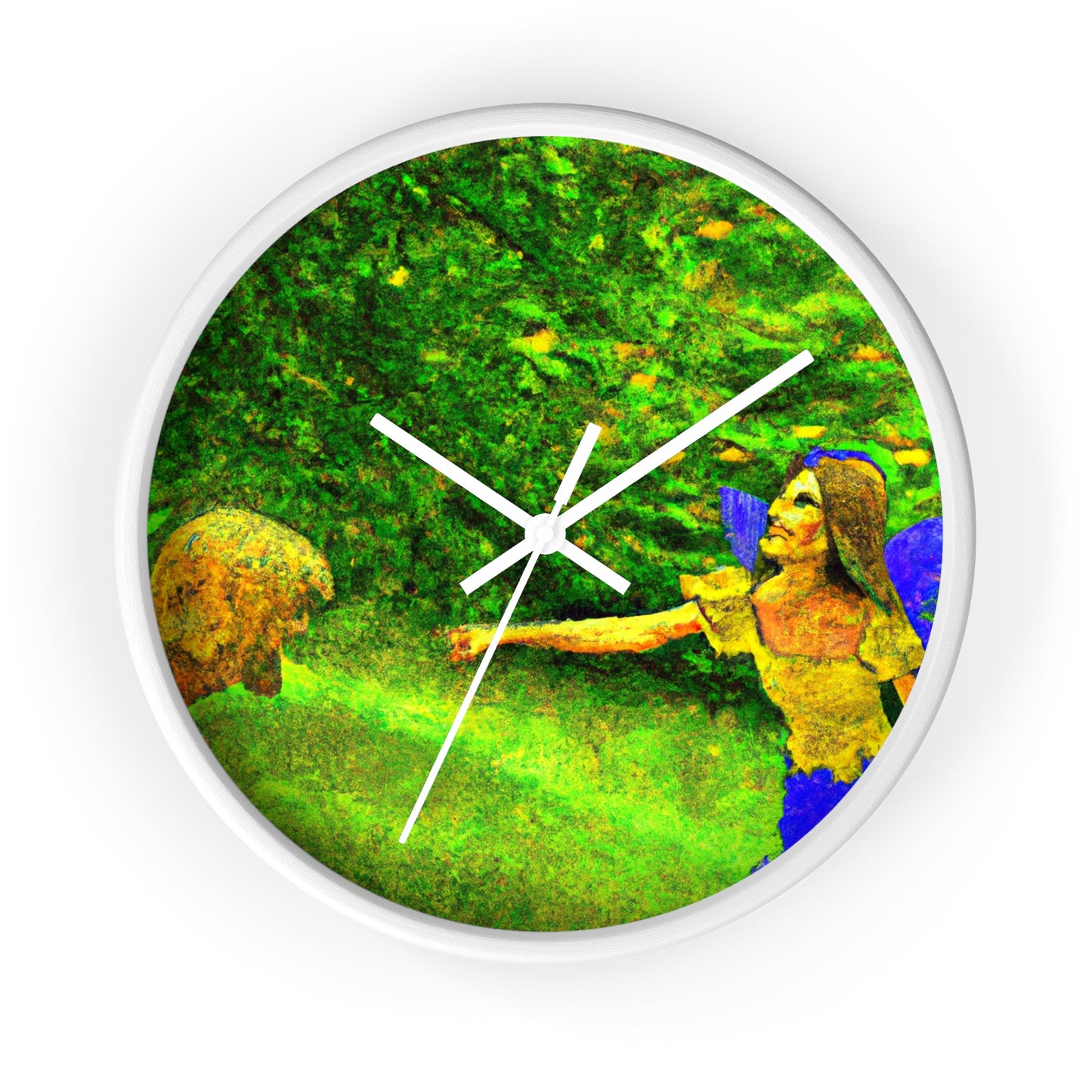 The Fairy and the Brave Adventurer - The Alien Wall Clock