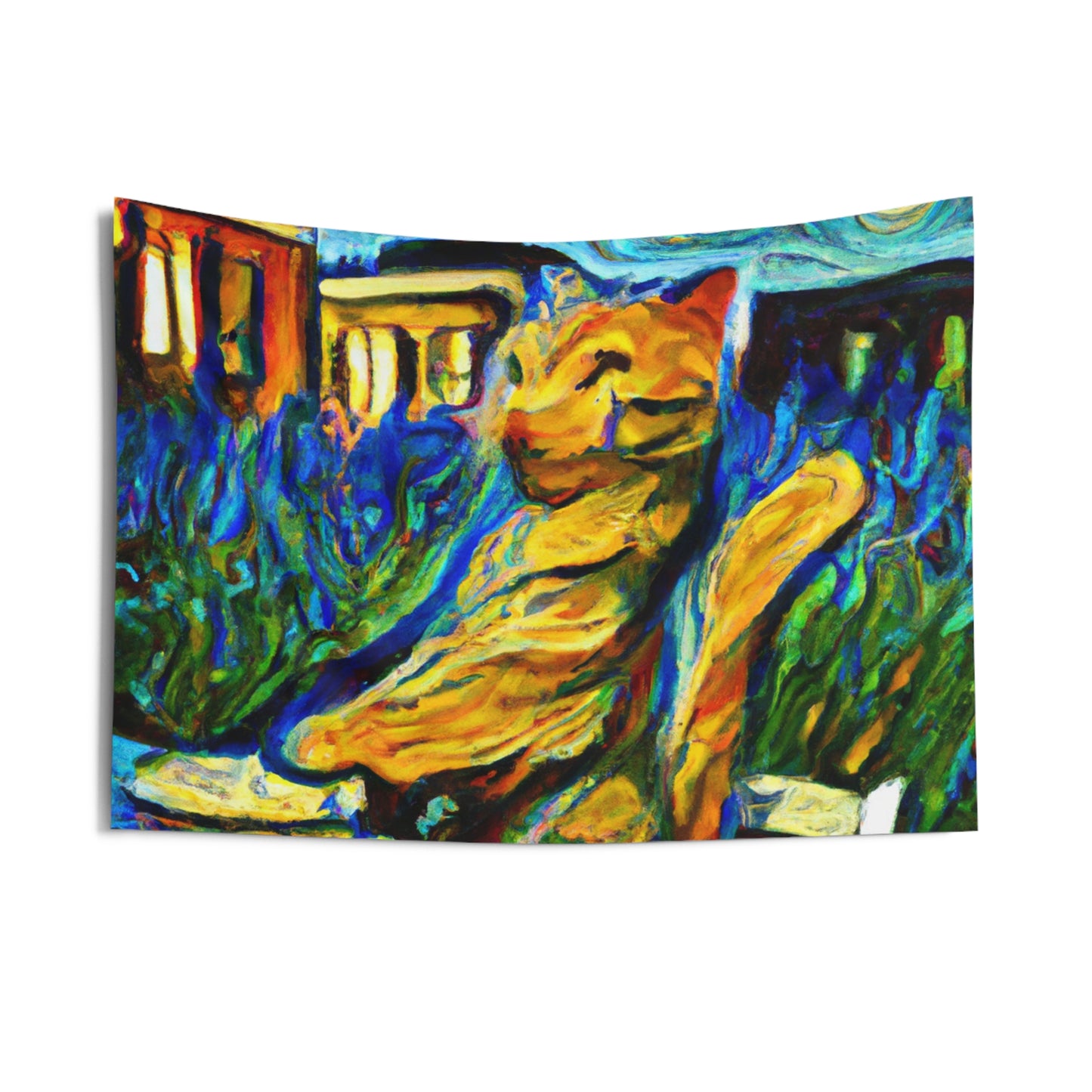 "A Cat Amongst the Celestial Tea Leaves" - The Alien Wall Tapestries