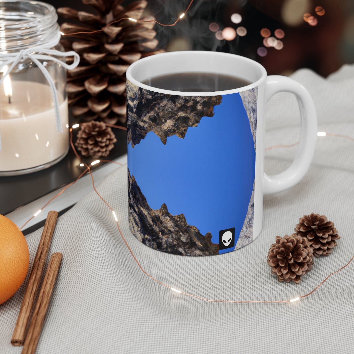 Nature in Splendor: Combining Photography with Digital Artistry - The Alien Ceramic Mug 11 oz