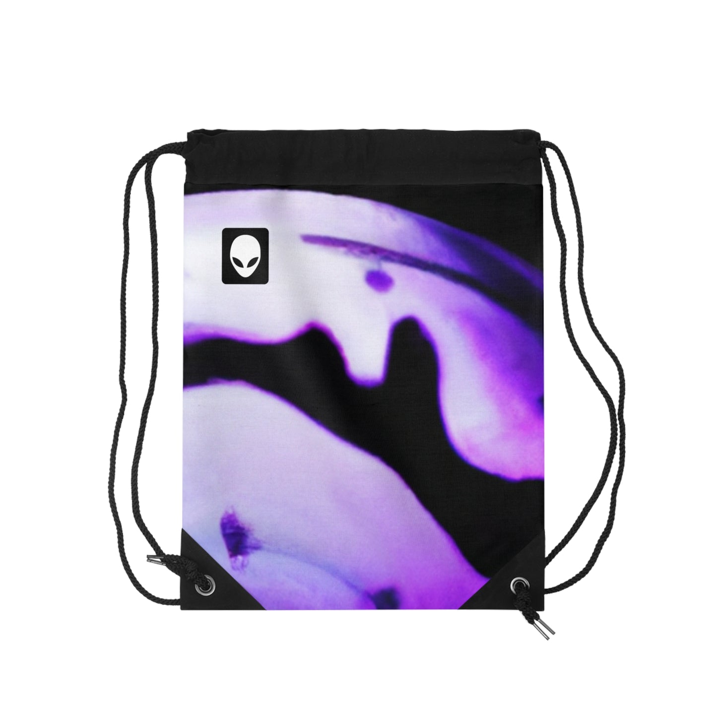 "Exploring Contrasts: A Colorful Dance of Luminance and Chromatic Aberration"- The Alien Drawstring Bag