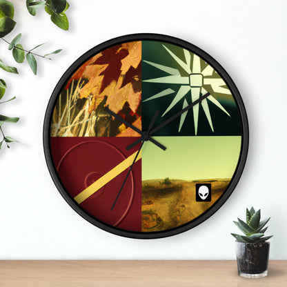 "A Reflection of My Journey: A Collage of Growth and Transformation" - The Alien Wall Clock