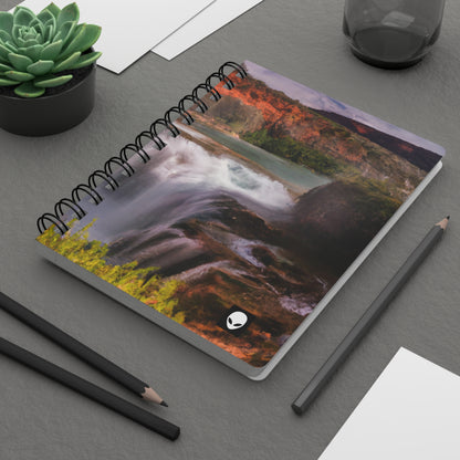 "Capturando la belleza de la naturaleza: creando un paisaje icónico en un arte vibrante" - The Alien Spiral Bound Journal