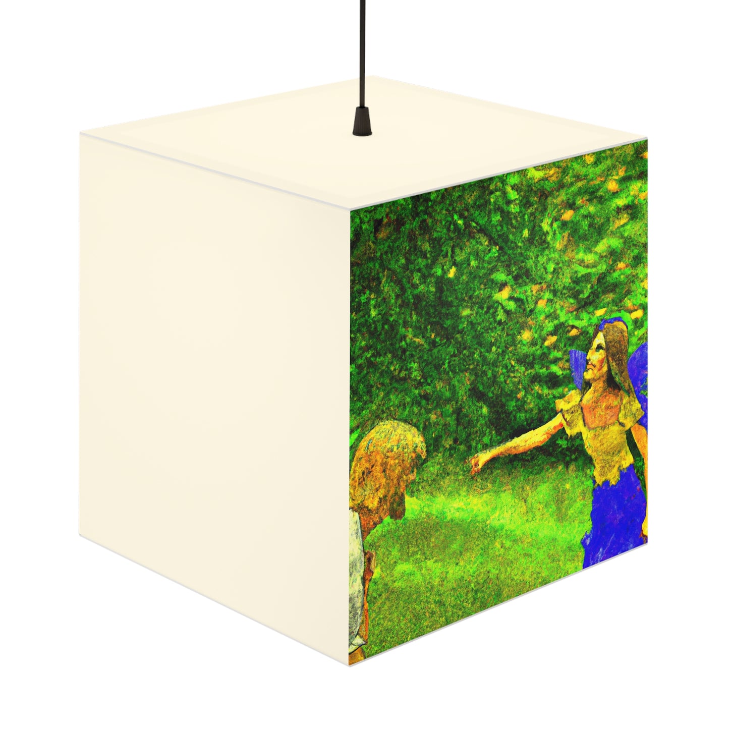 The Fairy and the Brave Adventurer - The Alien Light Cube Lamp