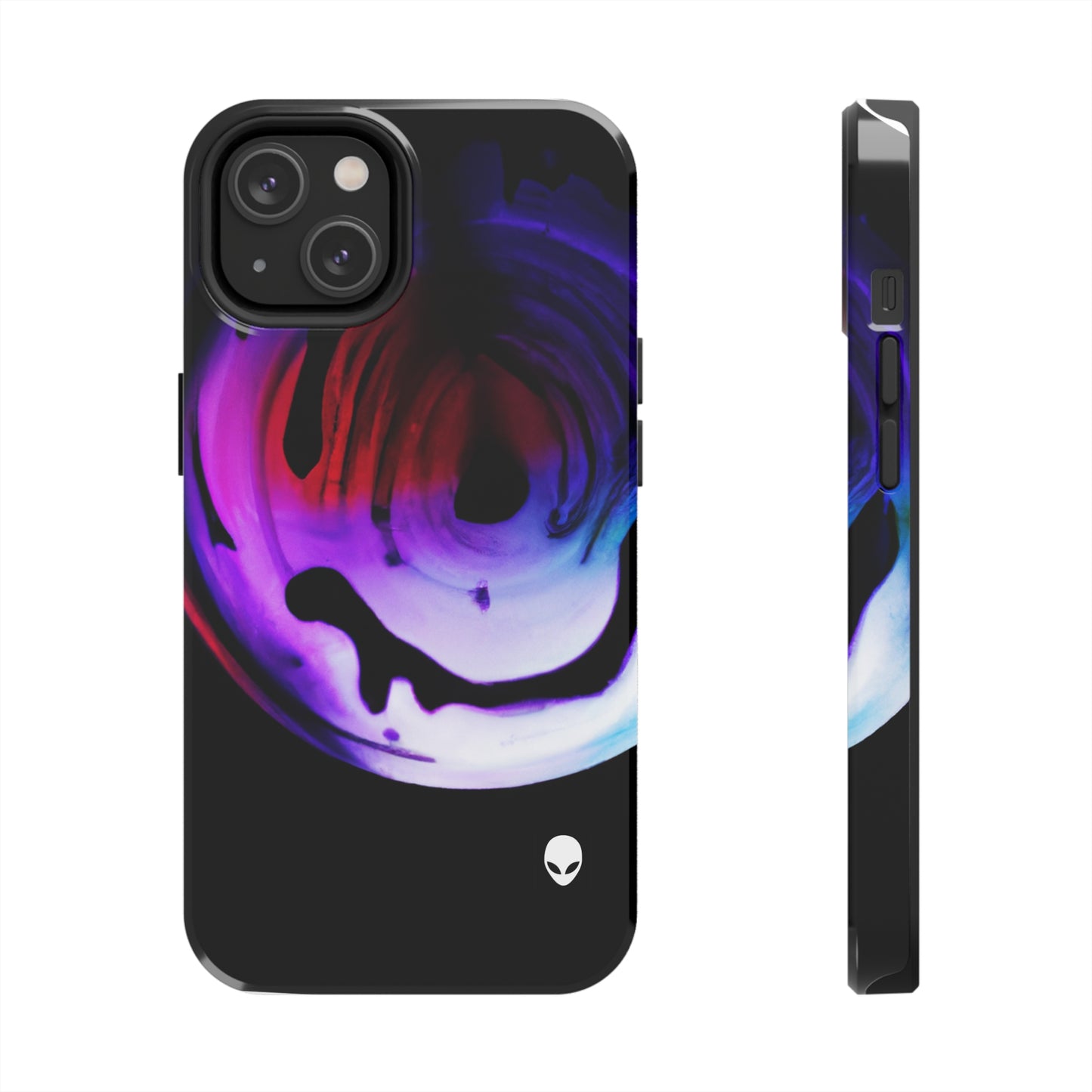 "Exploring Contrasts: A Colorful Dance of Luminance and Chromatic Aberration" - The Alien Tough Phone Cases