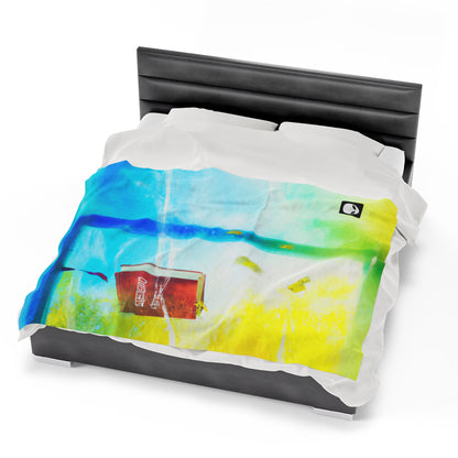 "Exploring My World through Art: Capturing the Memories of Places Visited" - The Alien Velveteen Plush Blanket