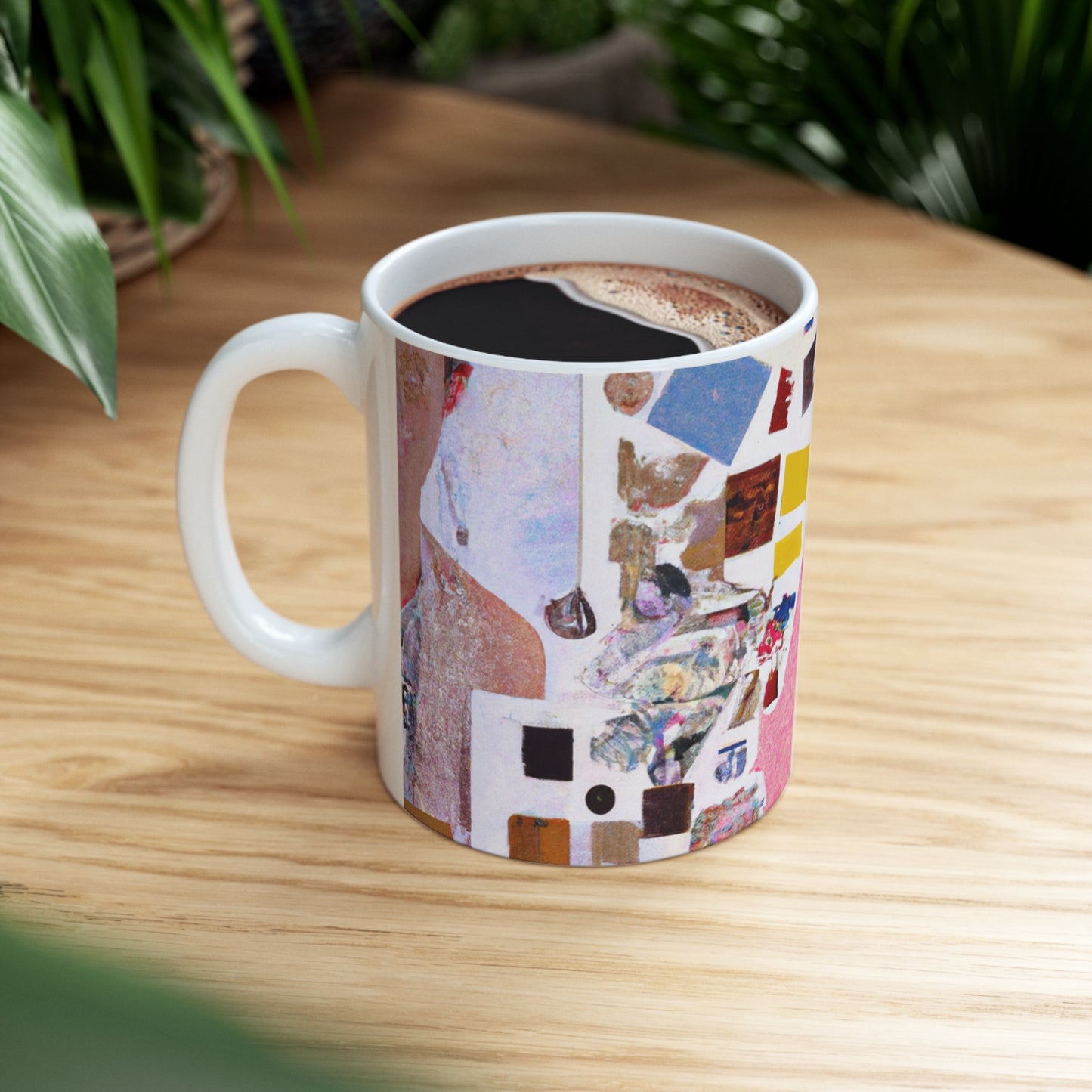 „Aufbau einer Online-Identität: Eine Social-Media-Collage“ – The Alien Keramiktasse 11 oz