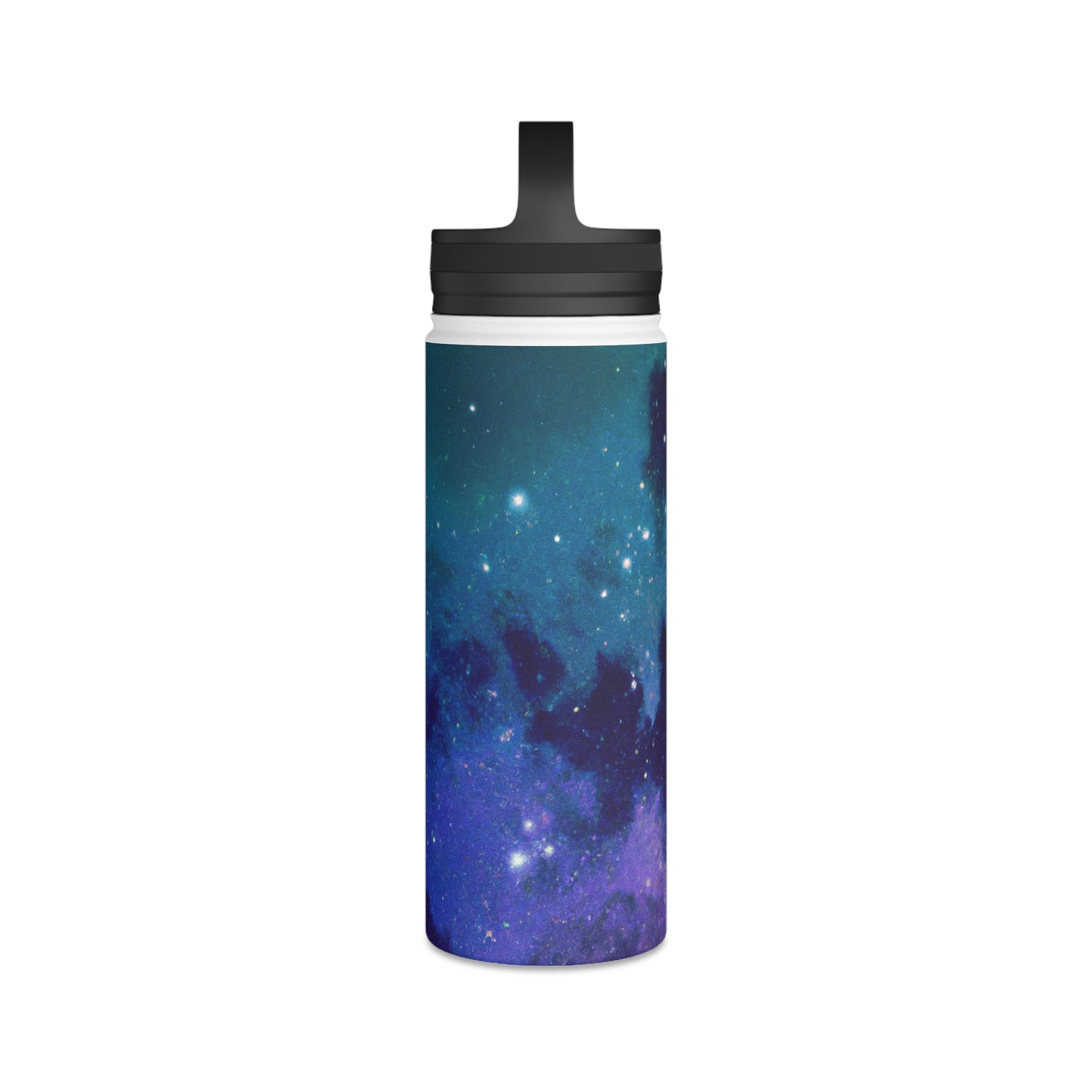 "Midnight Celestial Symphony" - La botella de agua alienígena de acero inoxidable, tapa con asa