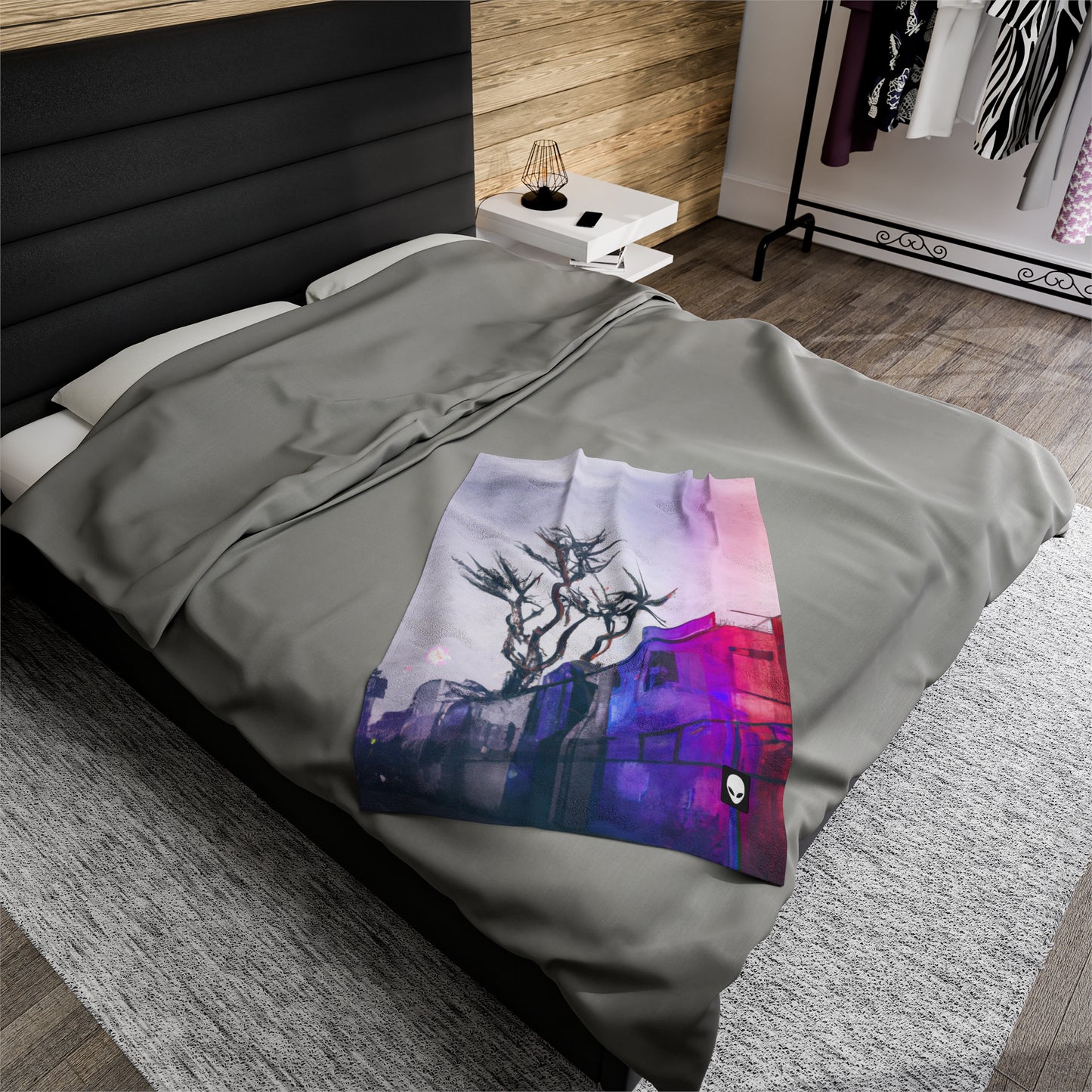 "Exploring Photographs in Color" - The Alien Velveteen Plush Blanket