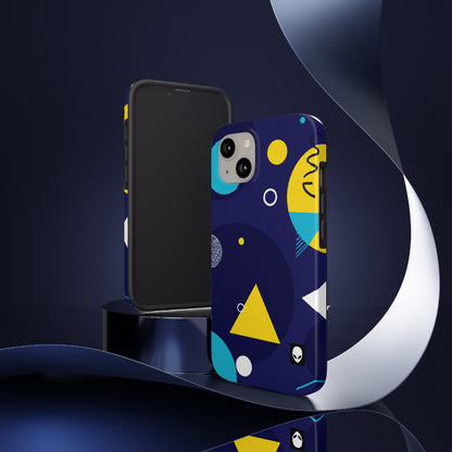 „Geometrische Fusion: Erwecken Sie Ihre Vision zum farbenfrohen Leben“ – The Alien Tough Phone Cases