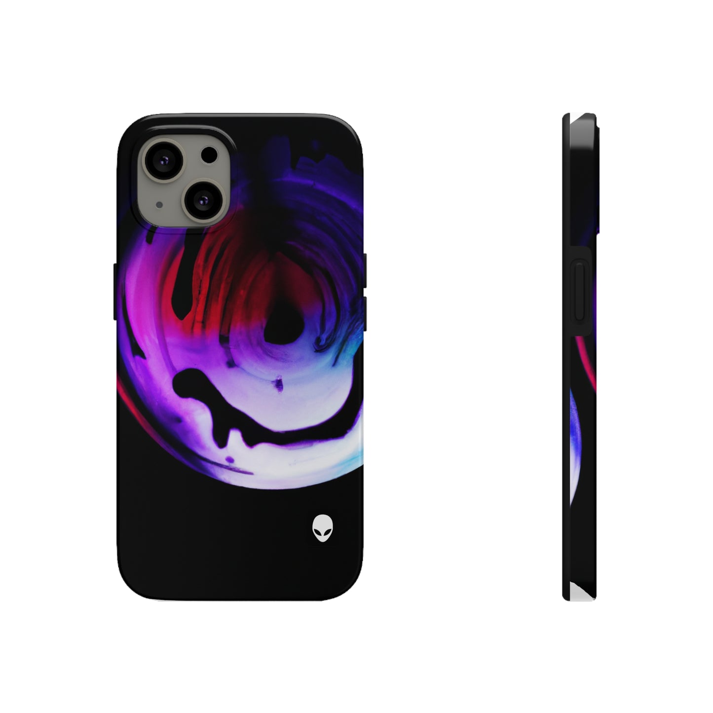 "Exploring Contrasts: A Colorful Dance of Luminance and Chromatic Aberration" - The Alien Tough Phone Cases