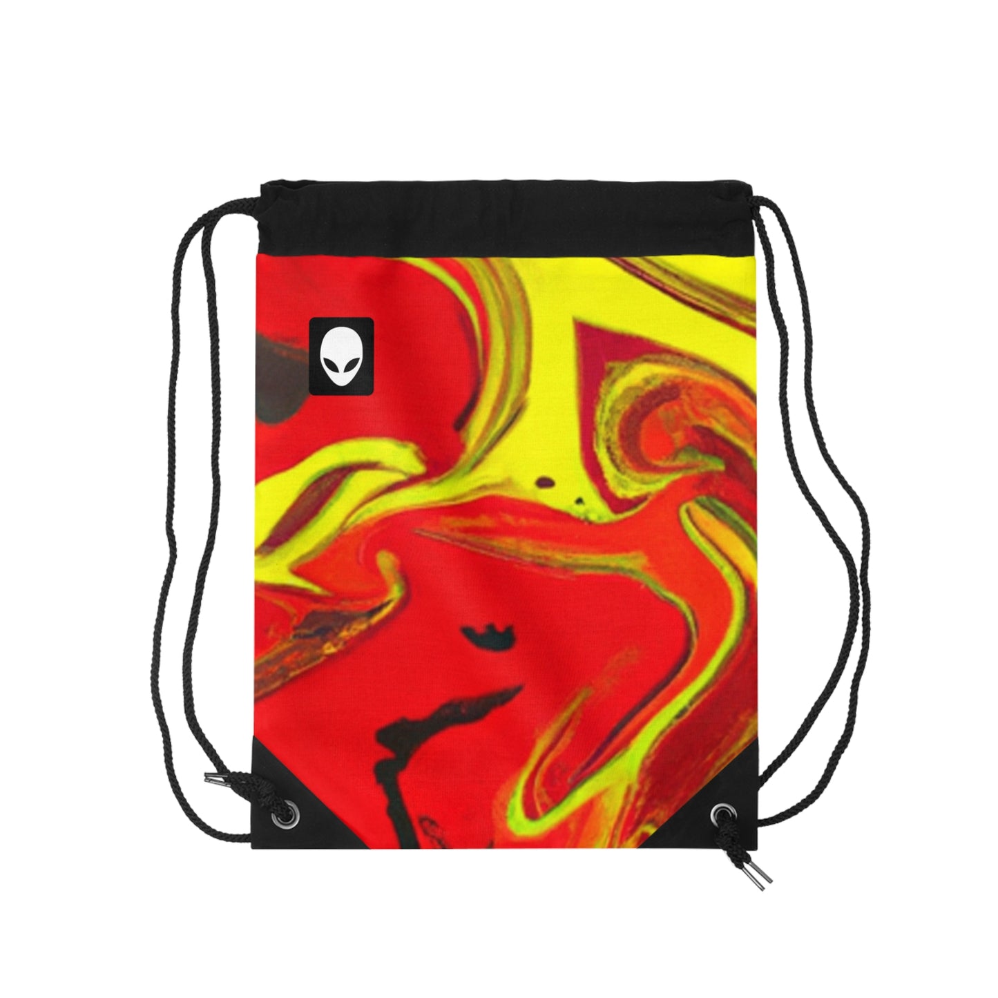 "Abstract Energy in Motion"- The Alien Drawstring Bag