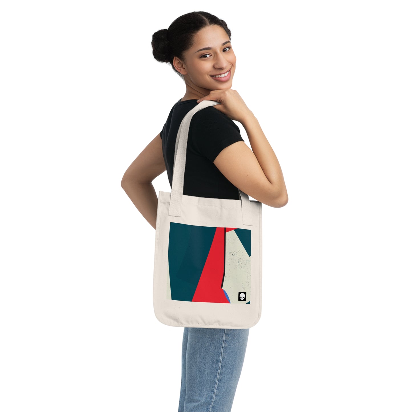 "Abstract Expressionism: Exploring Lines and Shapes" - The Alien Eco-friendly Tote Bag